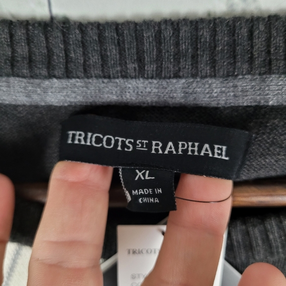 TRICOTS ST RAPHAEL | argyle crewneck long sleeve sweater - Picture 5 of 10